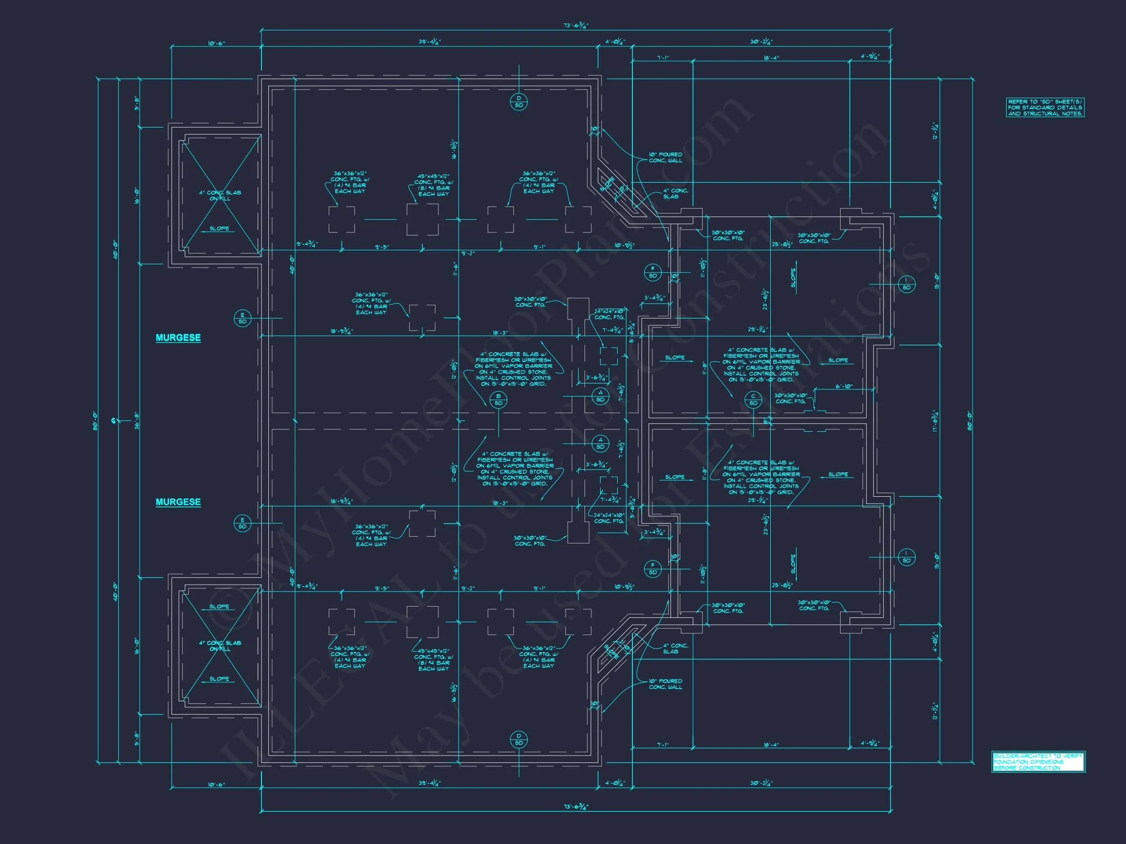 10-1929 DUPLEX PLAN - Spacious Duplex House Plan with 83'x62' Design | CAD Blueprint 12 Spacious Duplex Home Plan with 83' x 62' Design and Southern Charm