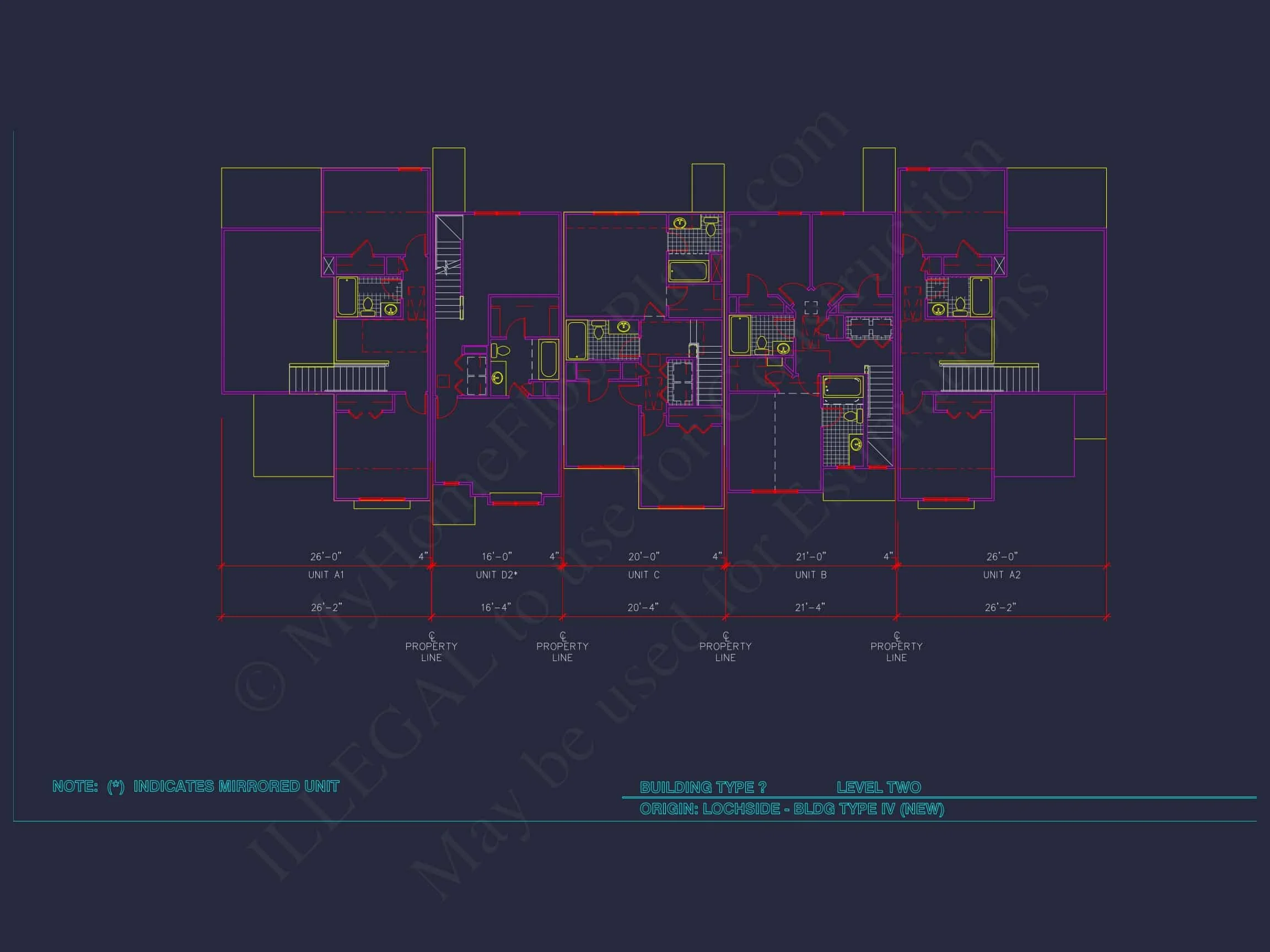SHILOH APARTMENT PLAN - Charming 2-Story House Plan with CAD Designs & Detailed Blueprint 20 Charming 2-Story 6-Unit Townhome Plan with Craftsman Style & Efficient Layout