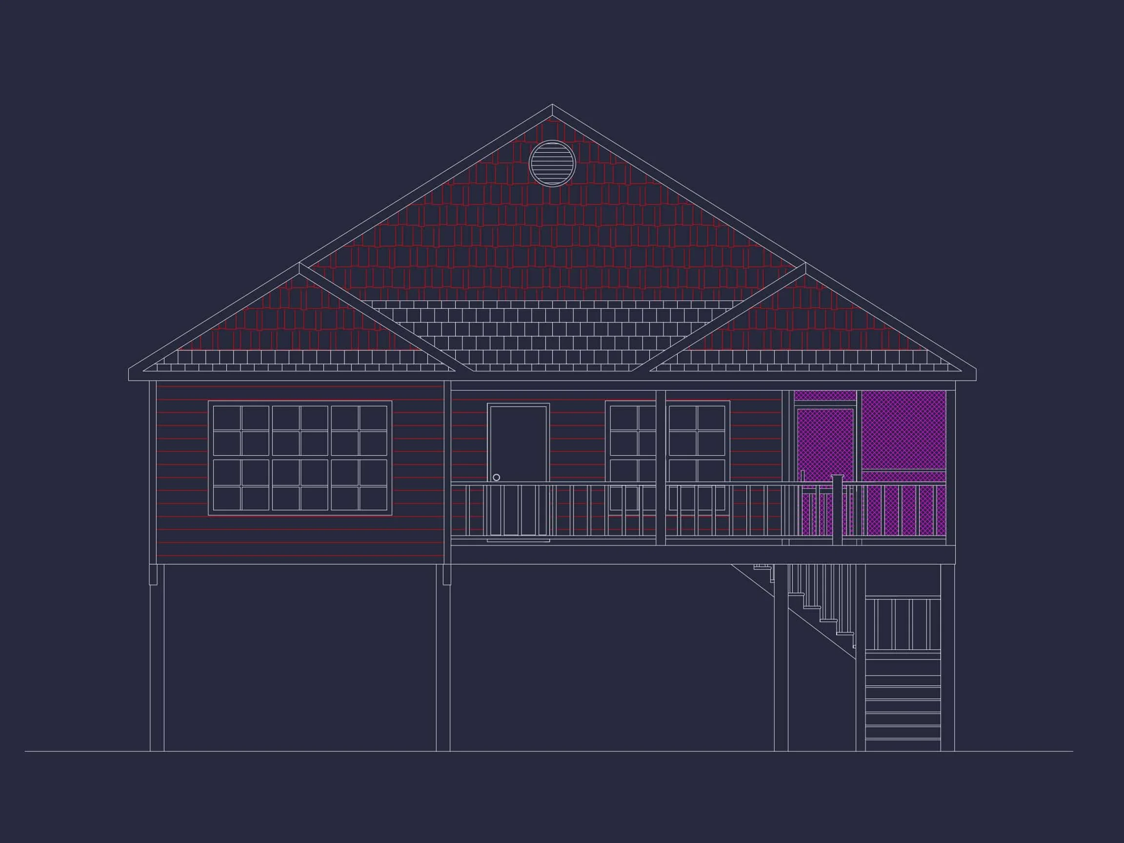 9-1693 HOUSE PLAN - Charming Coastal House Plan with Open Floor Layout | CAD & Blueprints 27 Charming Coastal Home Plan with Open Floor Layout