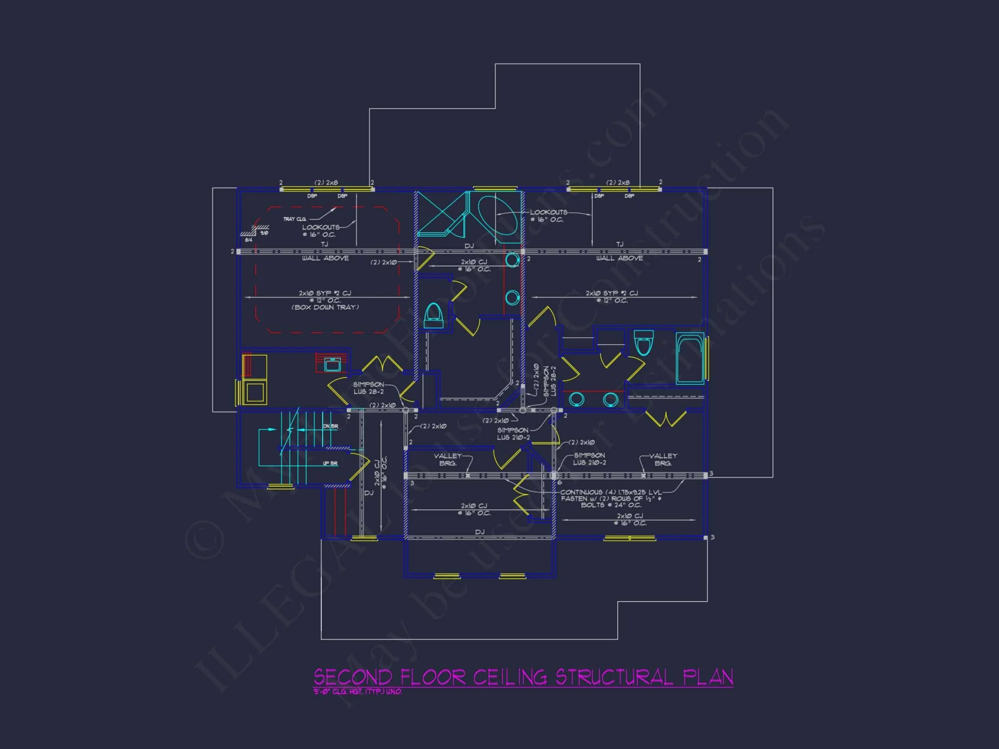 Charming 3-Story House Plan with Detailed CAD Blueprint