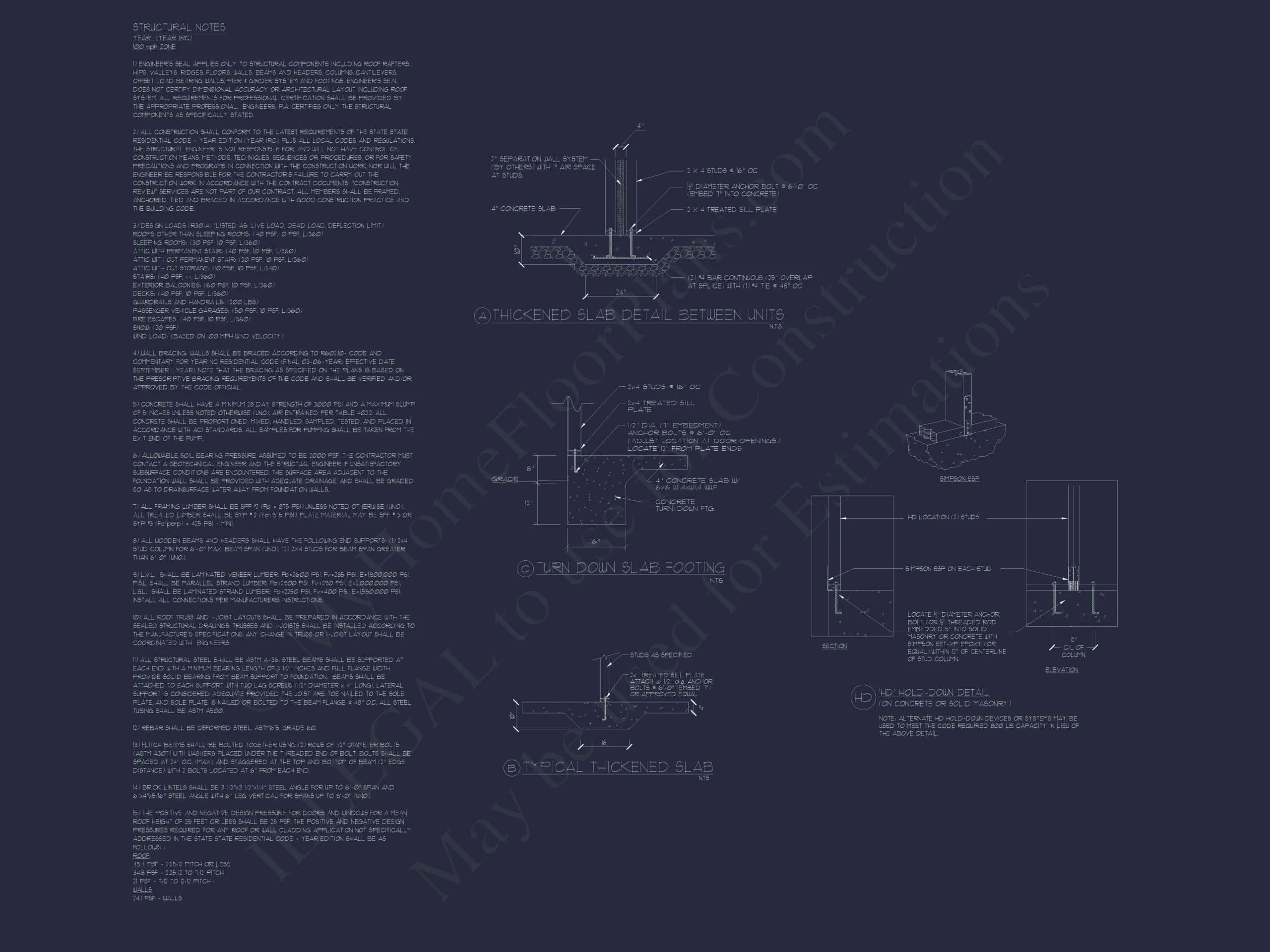 15-1983 DUPLEX PLAN- Traditional Colonial Home Plan - 5-Bed, 4-Bath, 3,600 SF 8 Beautiful Duplex Home Design with Functional CAD Blueprint