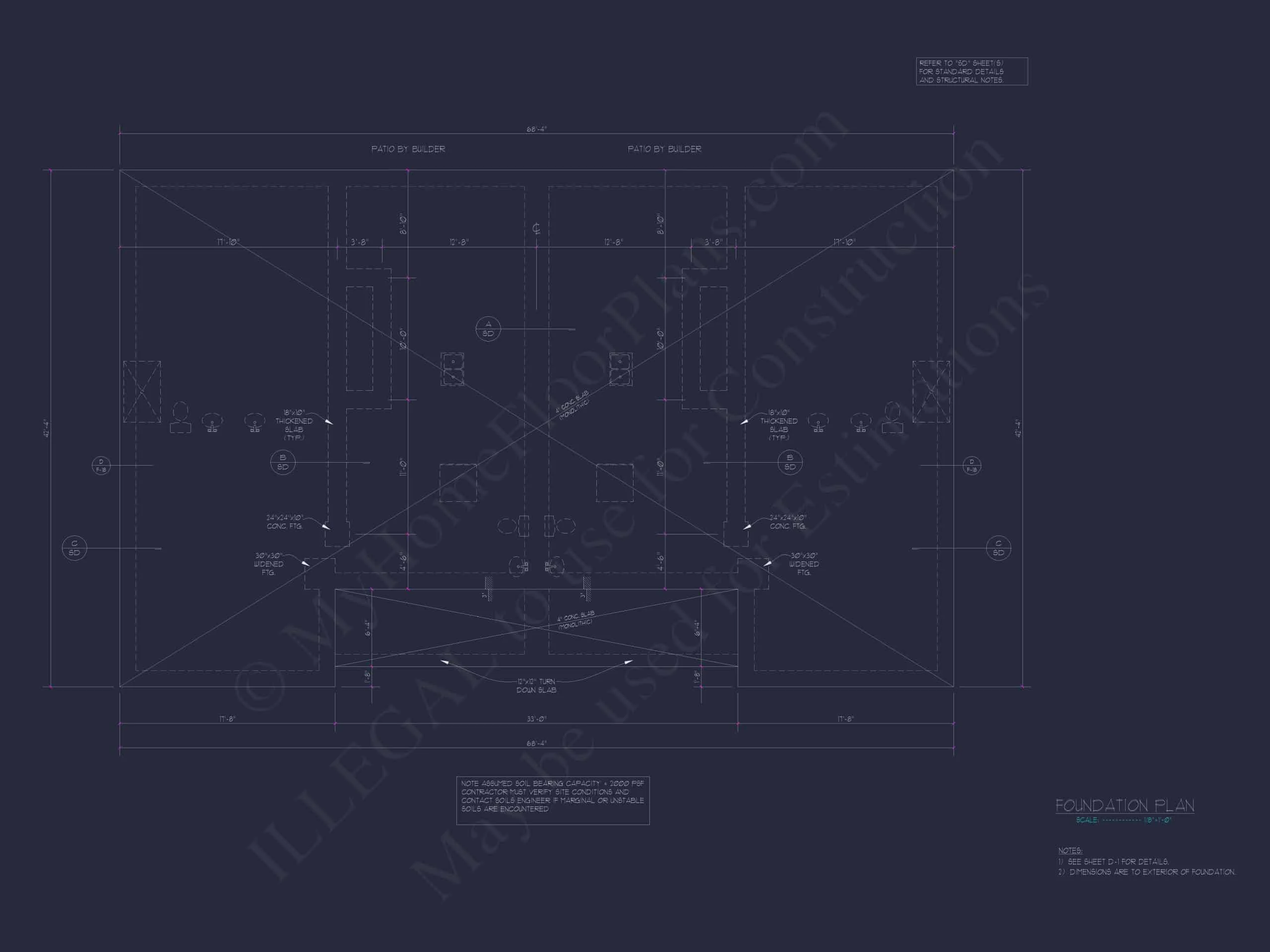 15-1983 DUPLEX PLAN- Traditional Colonial Home Plan - 5-Bed, 4-Bath, 3,600 SF 7 Beautiful Duplex Home Design with Functional CAD Blueprint