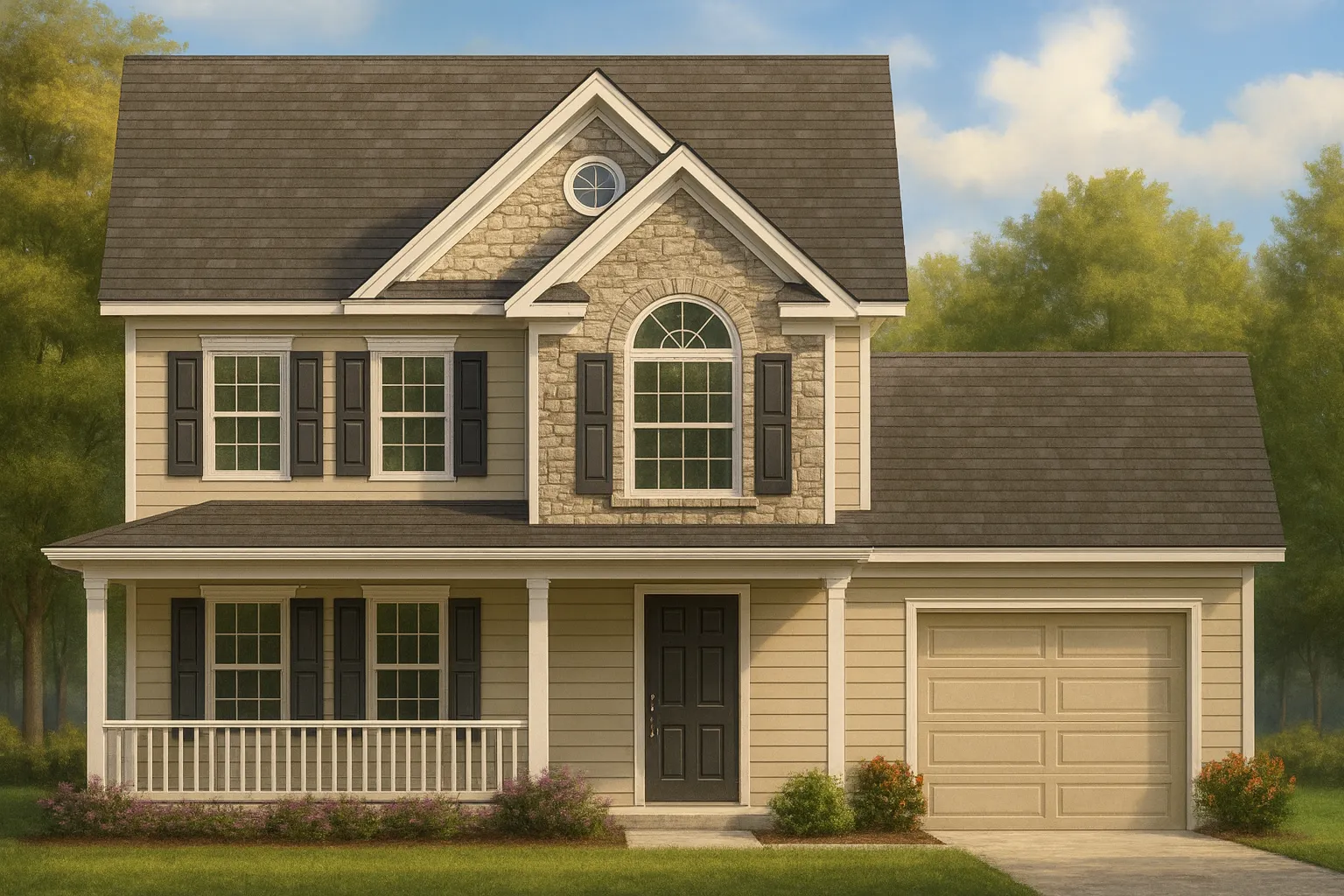 IMPORTANT Make the house as realistic as possible, landscape orientation, and display entire house. Do not cut off right or left side of house!