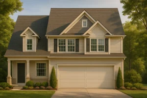 Modern 2-Story House Plan with CAD Designs and Blueprint