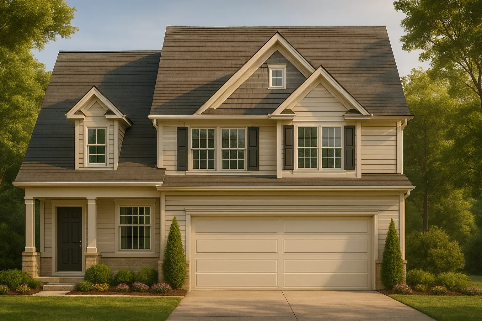 Modern 2-Story House Plan with CAD Designs and Blueprint