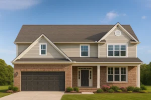 Modern Suburban Home Plan with 4 Bedrooms and Spacious Layout