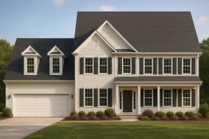Modern Family Home Plan with CAD Blueprint Designs