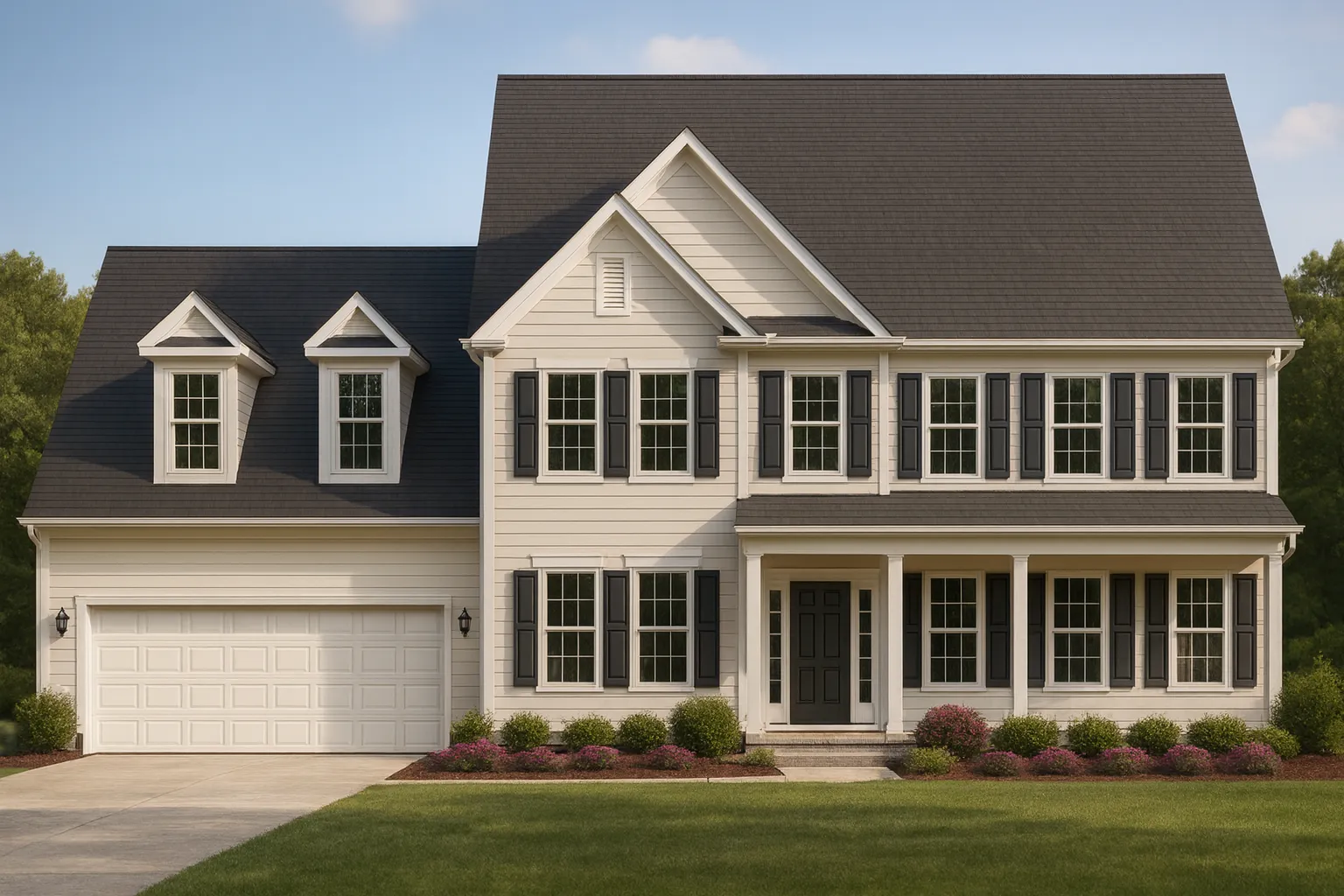 Modern Family Home Plan with CAD Blueprint Designs
