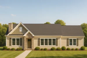 IMPORTANT Make the house as realistic as possible, landscape orientation, and display entire house. Do not cut off right or left side of house!