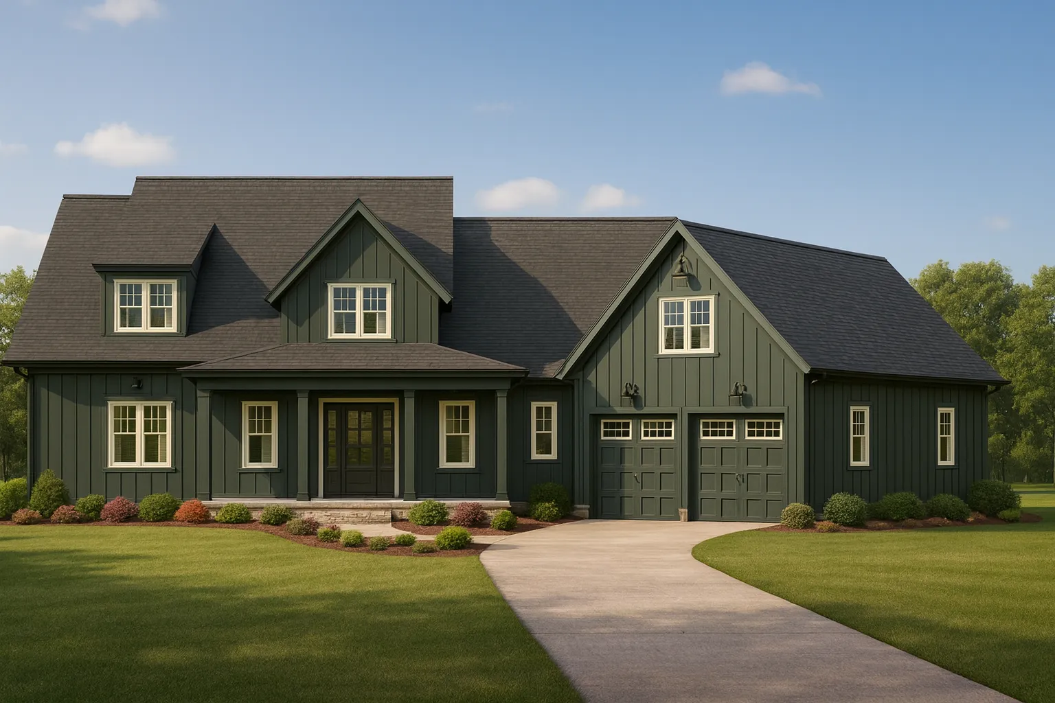 Spacious 2-Story House Plan with Modern Craftsman Designs
