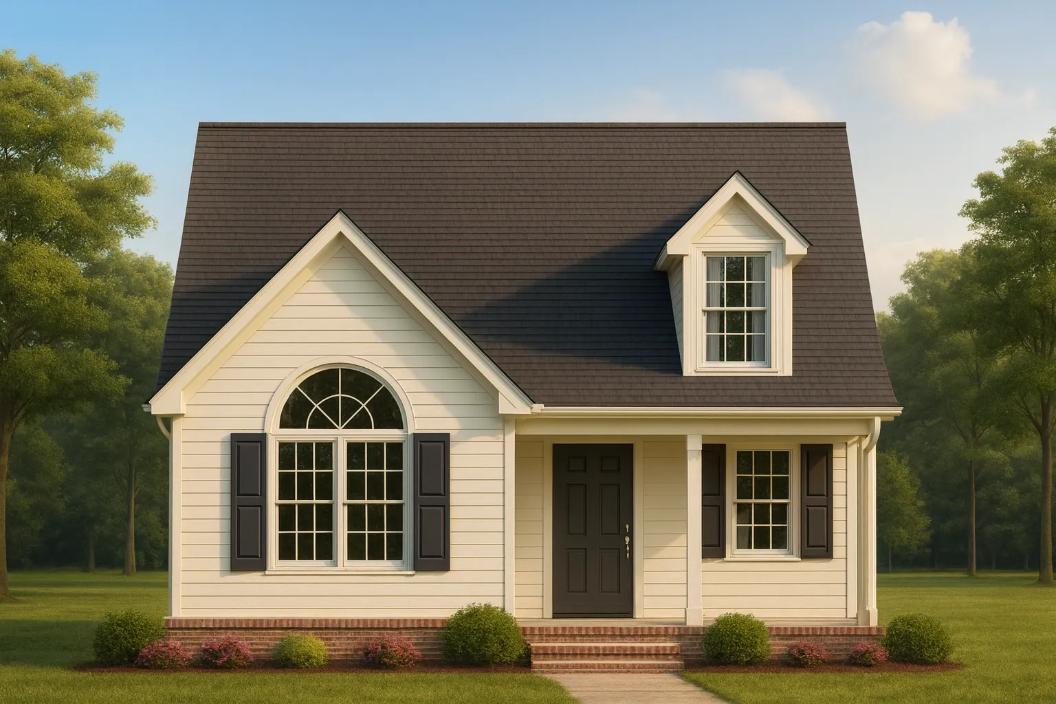 Charming Cottage Home Plan with Vaulted Ceilings and CAD Blueprints