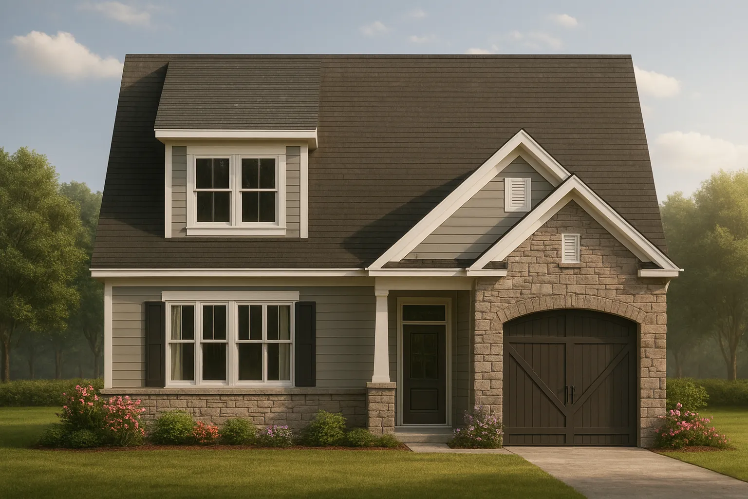 Charming 2-Story Craftsman House Plan with Narrow-Lot Footprint