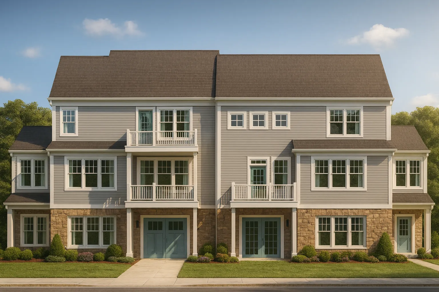 Stylish 3-Bedroom Townhome Plan with CAD and Blueprints