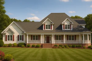 Luxury 2-Story House Plan with 3,309 Sq. Ft. and Modern Architecture