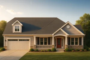 Traditional Craftsman House Plan 2-Story Blueprint with CAD Design