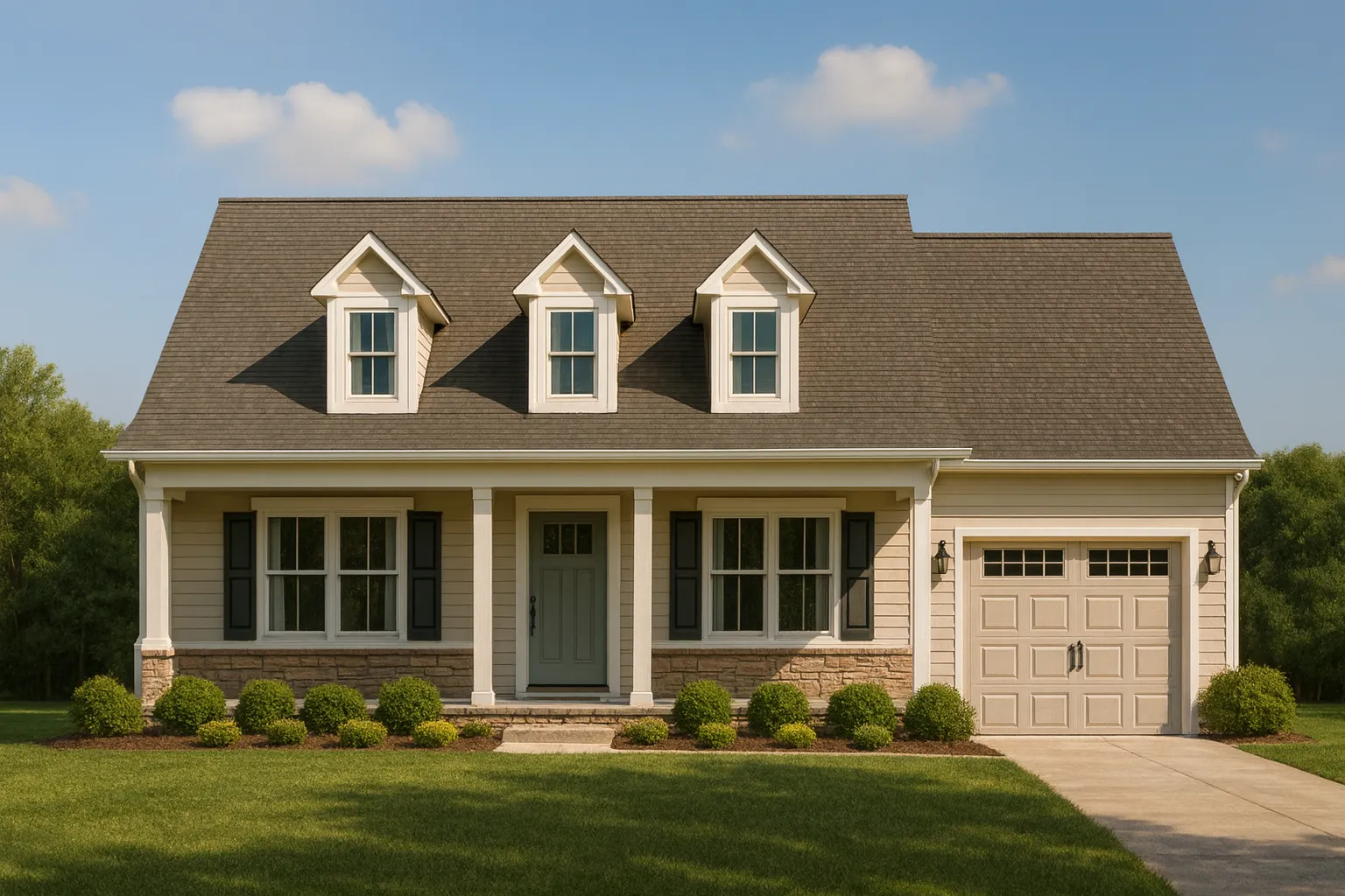 Efficient Small Home Plan with Garage – Floor Plan CAD & Designs