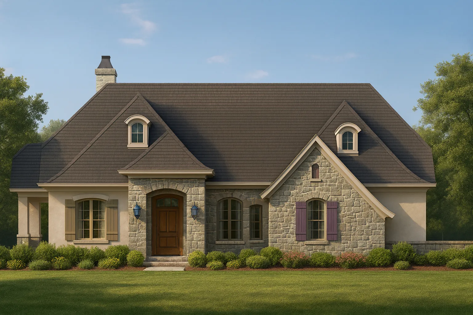 Custom Home Plan with Luxury Design Features and CAD Blueprints