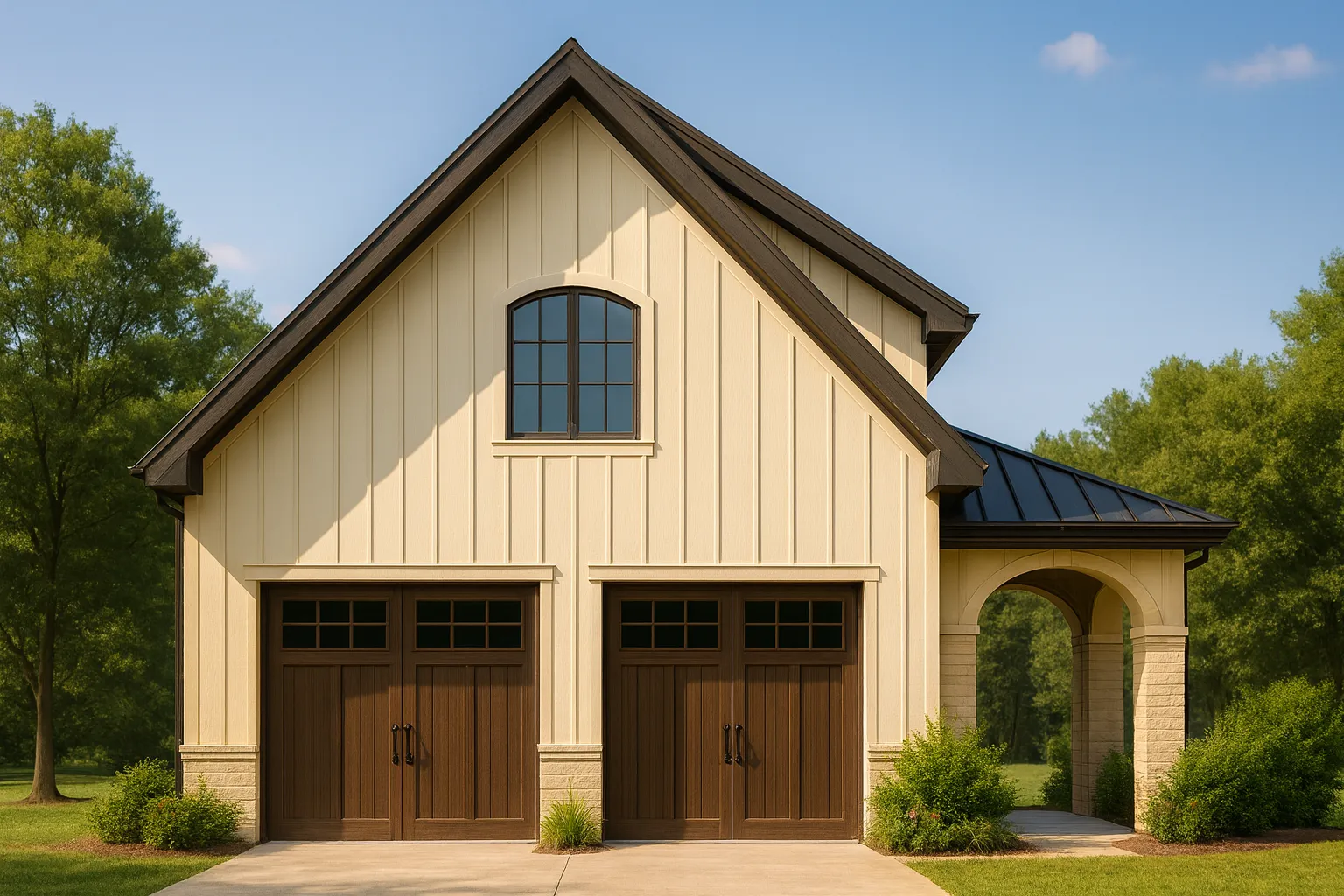 Elegant Garage Living Space Plan – CAD Architecture Blueprint