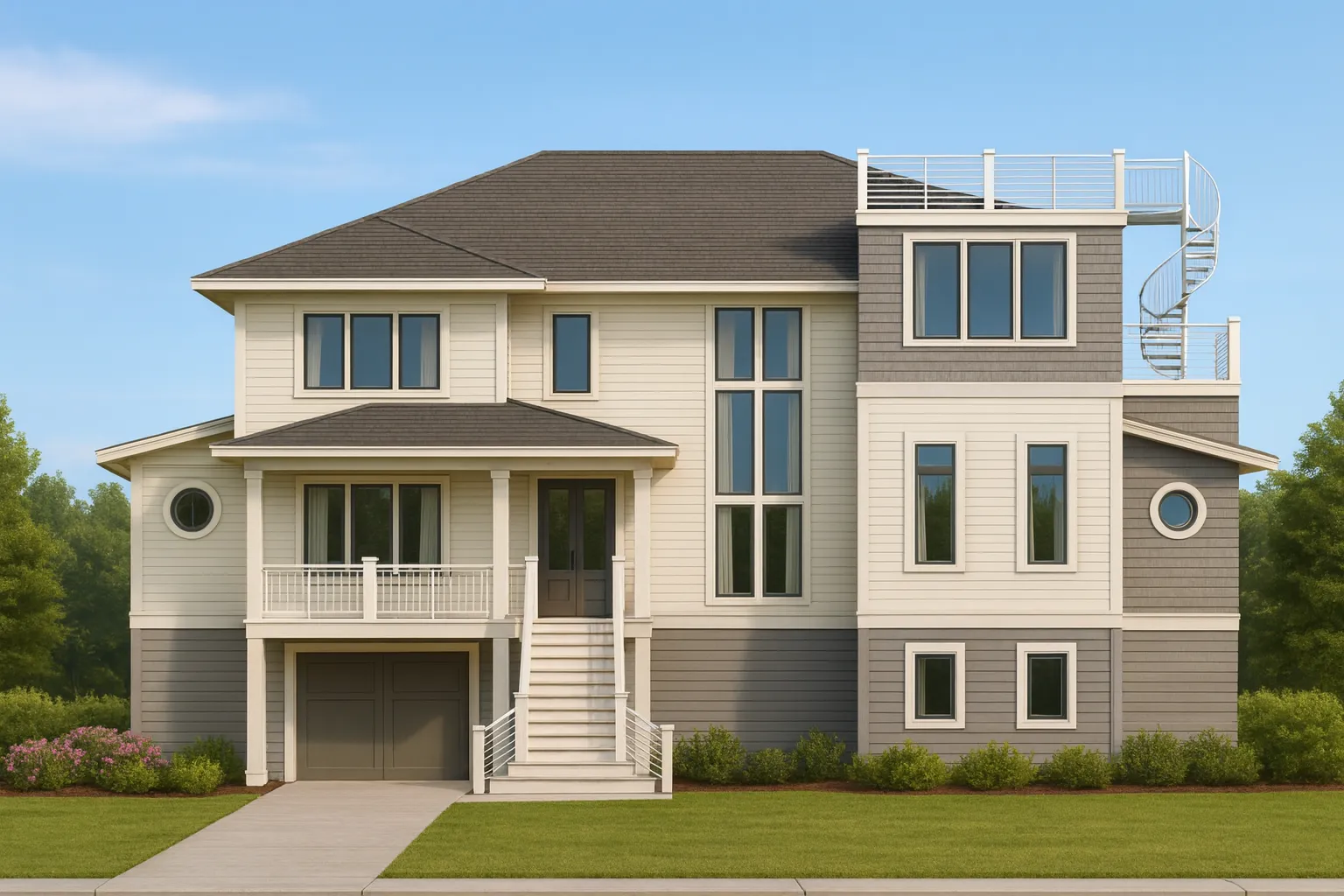IMPORTANT Make the house as realistic as possible, landscape orientation, and display entire house. Do not cut off right or left side of house!