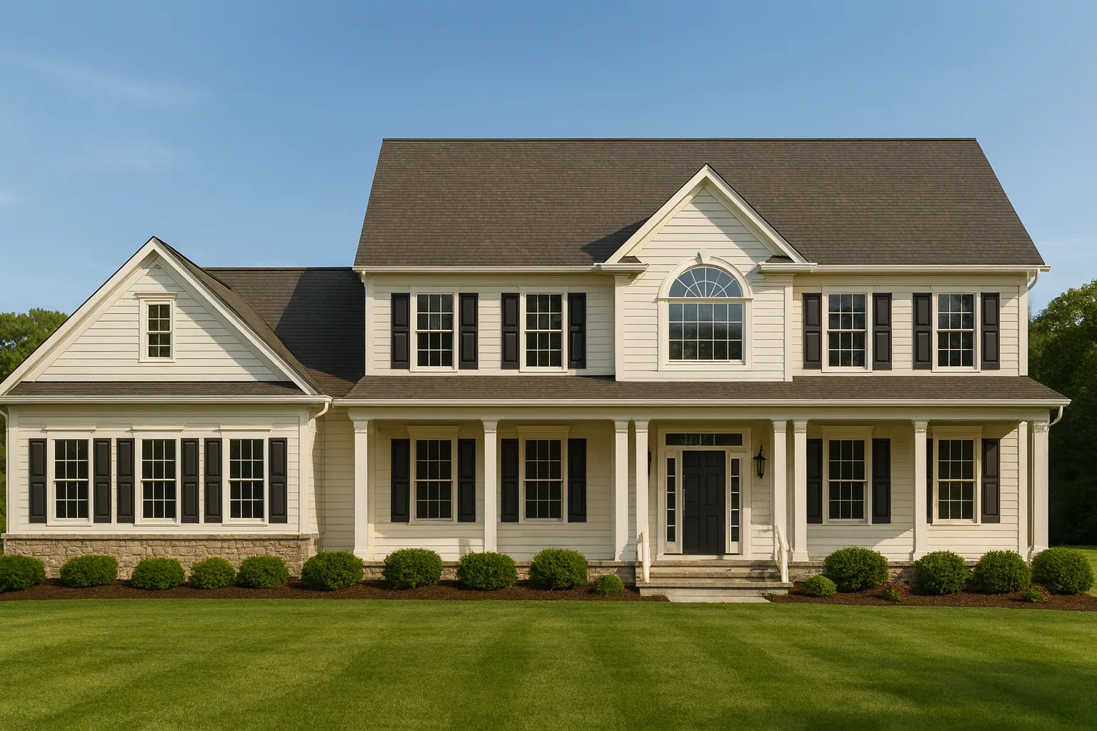 Traditional Home Plan with 2 Floors and CAD Designs Blueprint