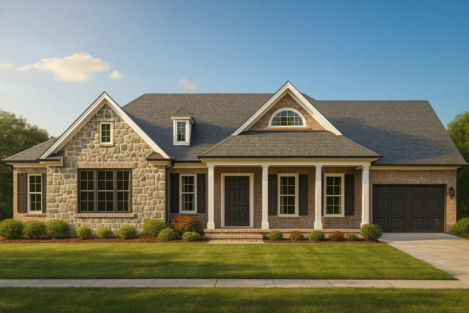 Elegant One-Story House Plan with Spacious Layout and 3,701 Heated Sq. Ft.