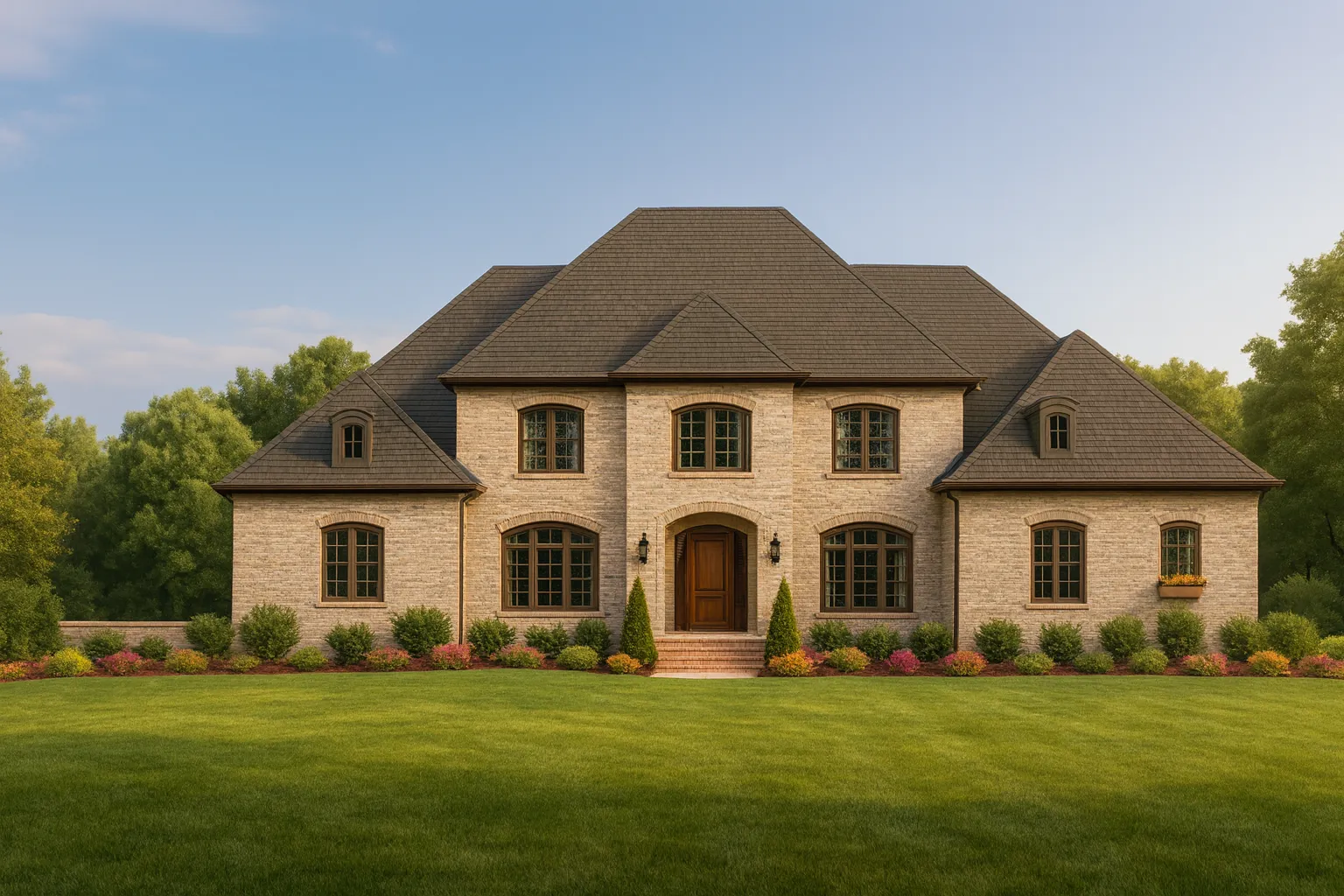 Elegant 3.5-Story French Country House Plan with CAD Blueprints