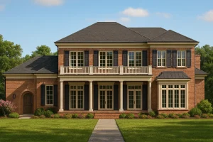 Spacious 2-Story House Floor Plan with 4 Bedrooms & CAD Designs