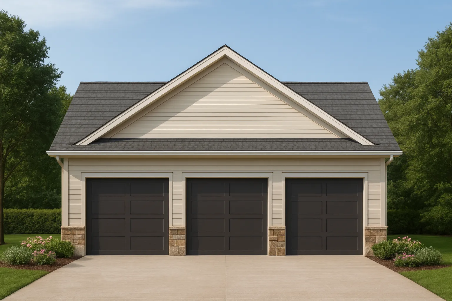Two-Story Garage house Plan with CAD Designs and Floor Plan