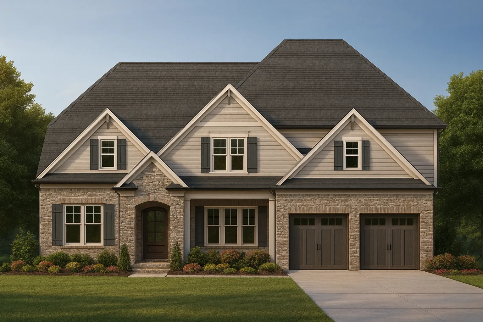 Modern Craftsman Home Plan with Spacious Floor Designs