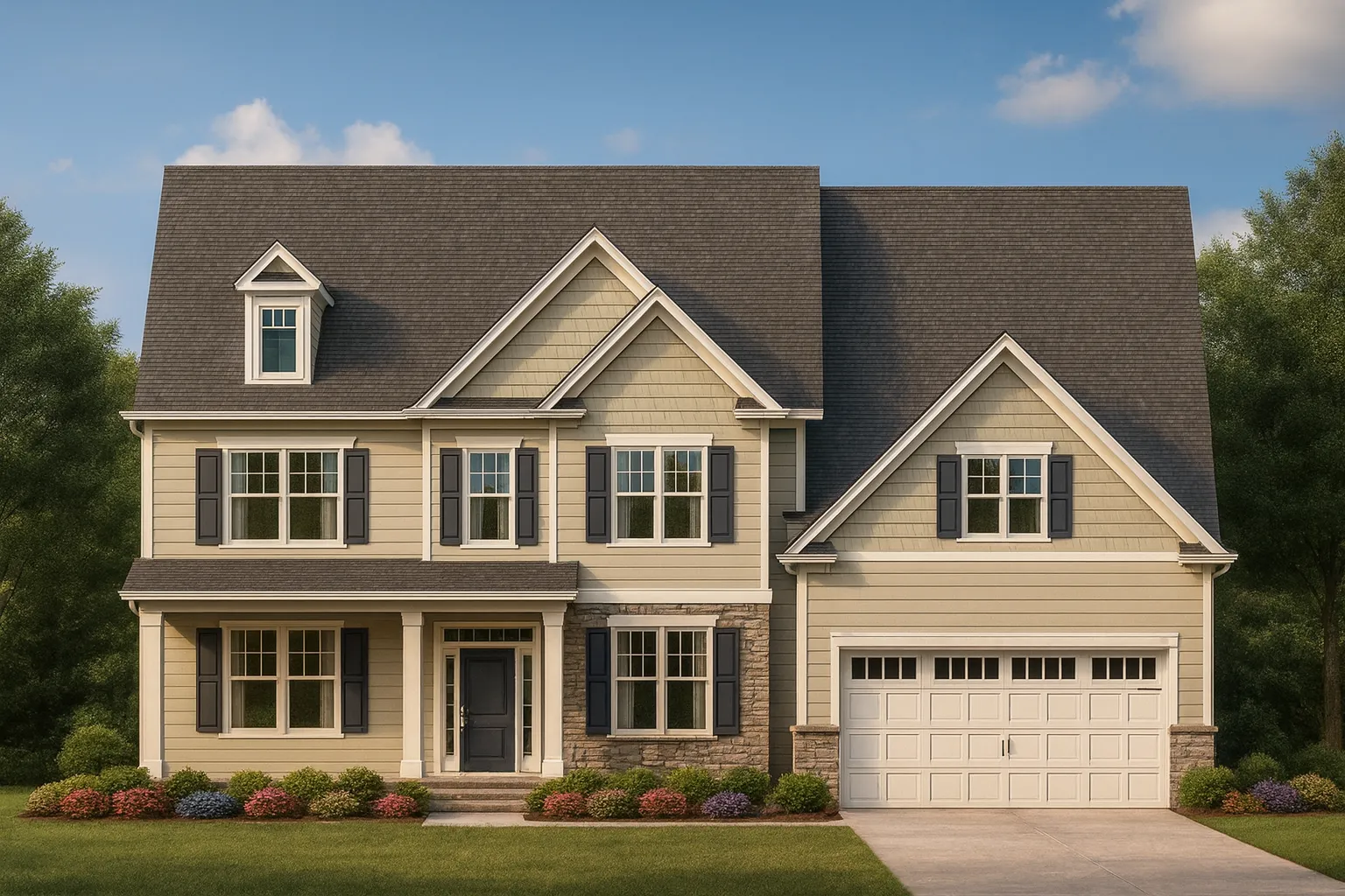 Versatile 3-Story House Plan with 5 Bedrooms and Open Floor Design