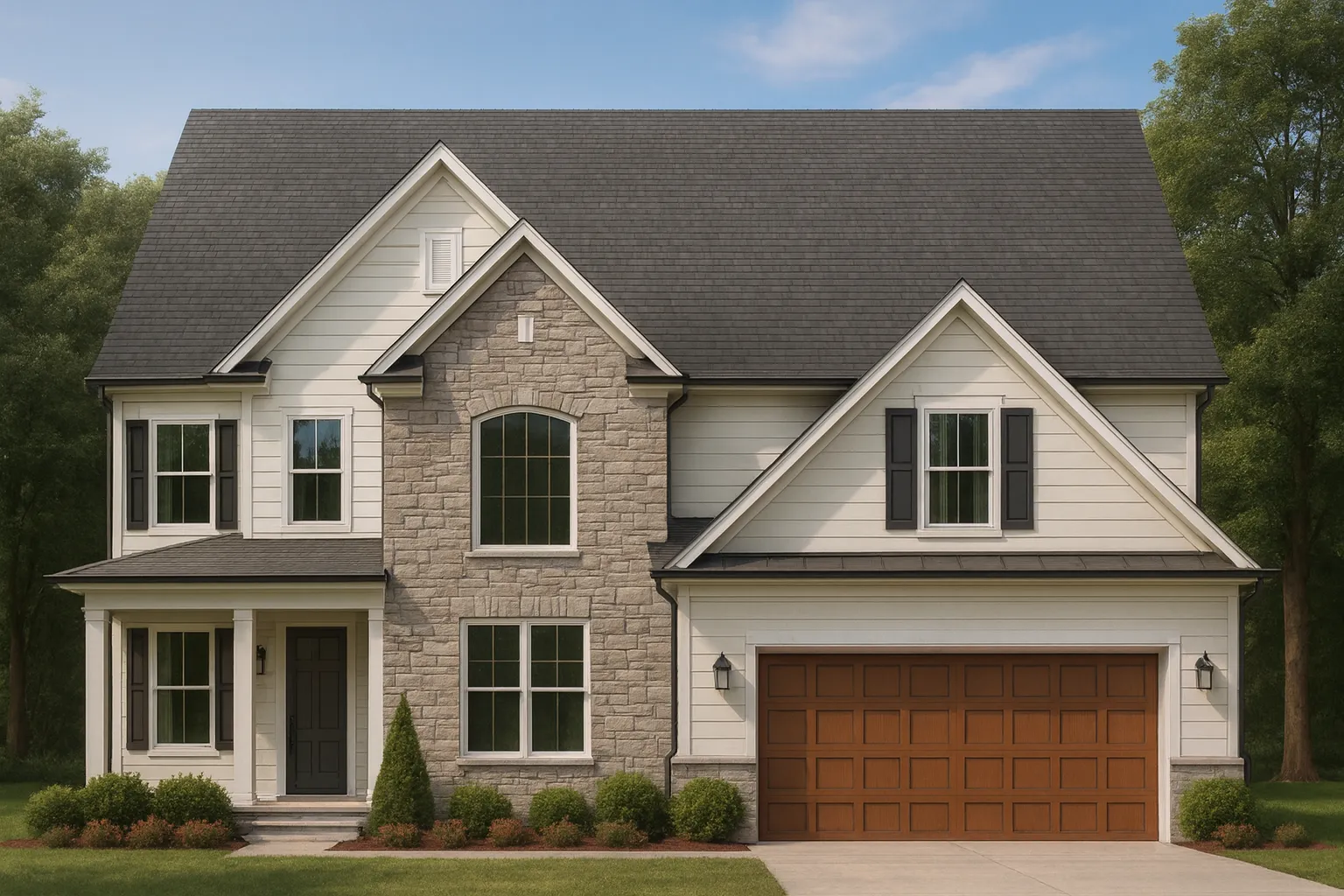 Craftsman Home Plan with 6 Bedrooms, 3 Elevations & Detailed CAD Files