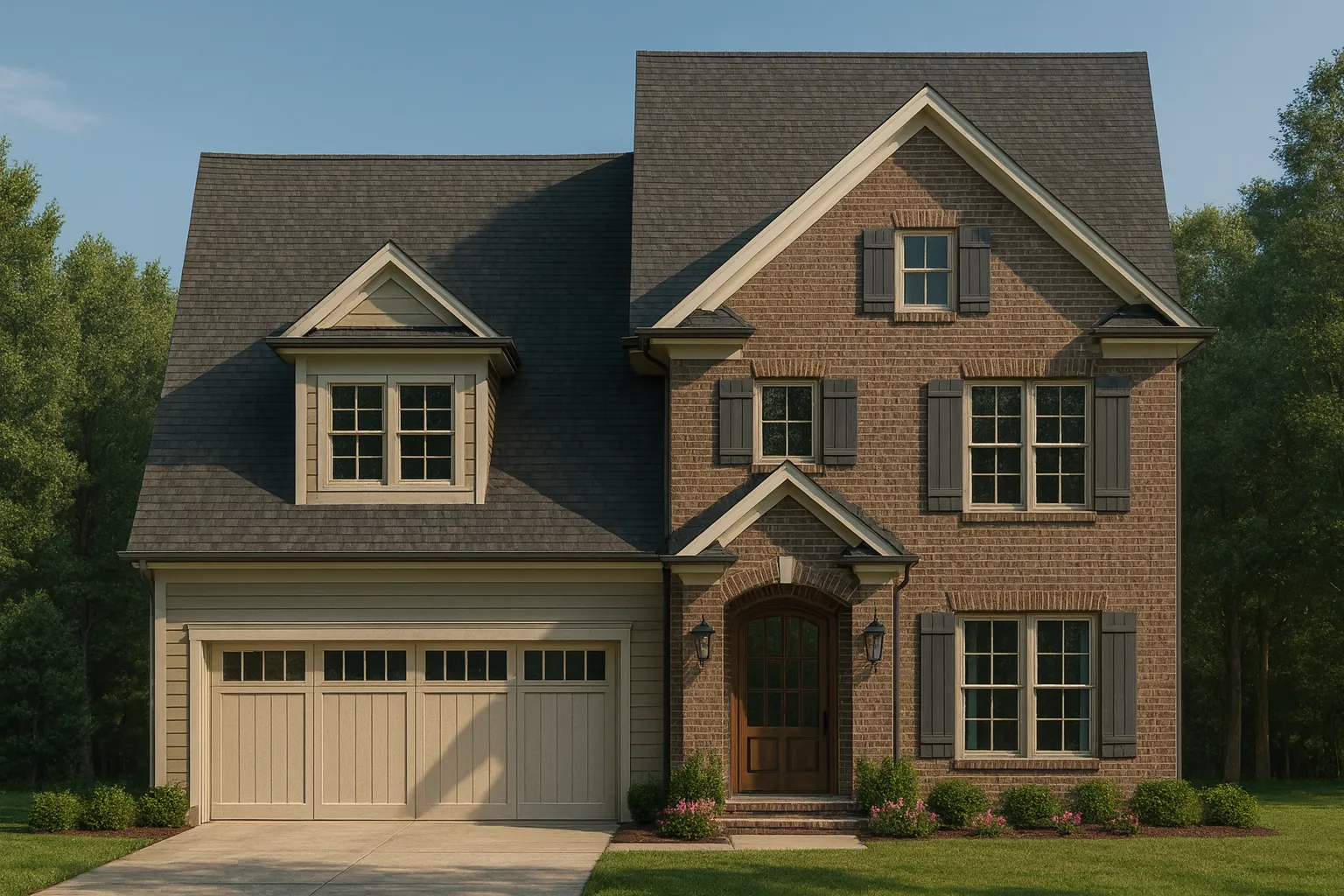 Elegant Colonial Revival Home Plan with 2,744 Sq Ft and Open Layout