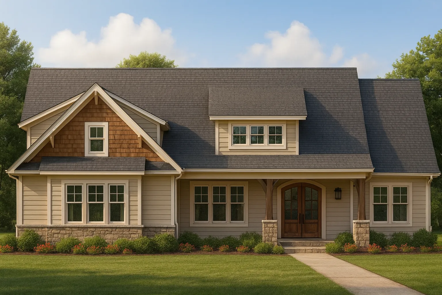 IMPORTANT Make the house as realistic as possible, landscape orientation, and display entire house. Do not off right or left side of house!