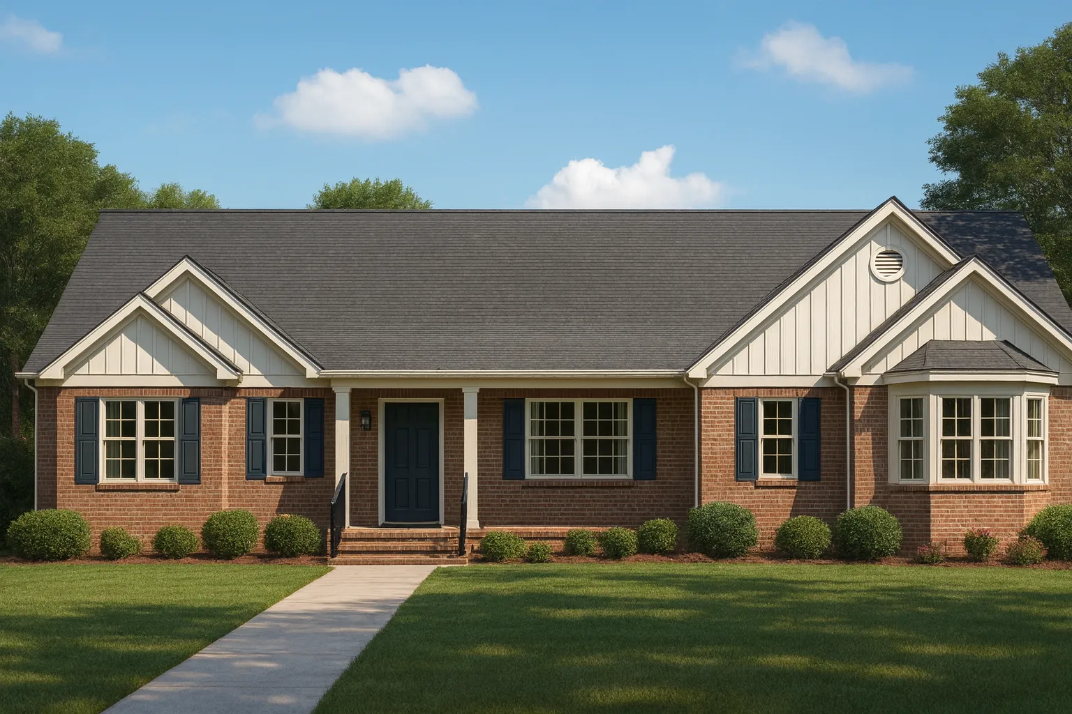 Ranch-Style Home Plan with 3 Bedrooms and CAD Blueprints