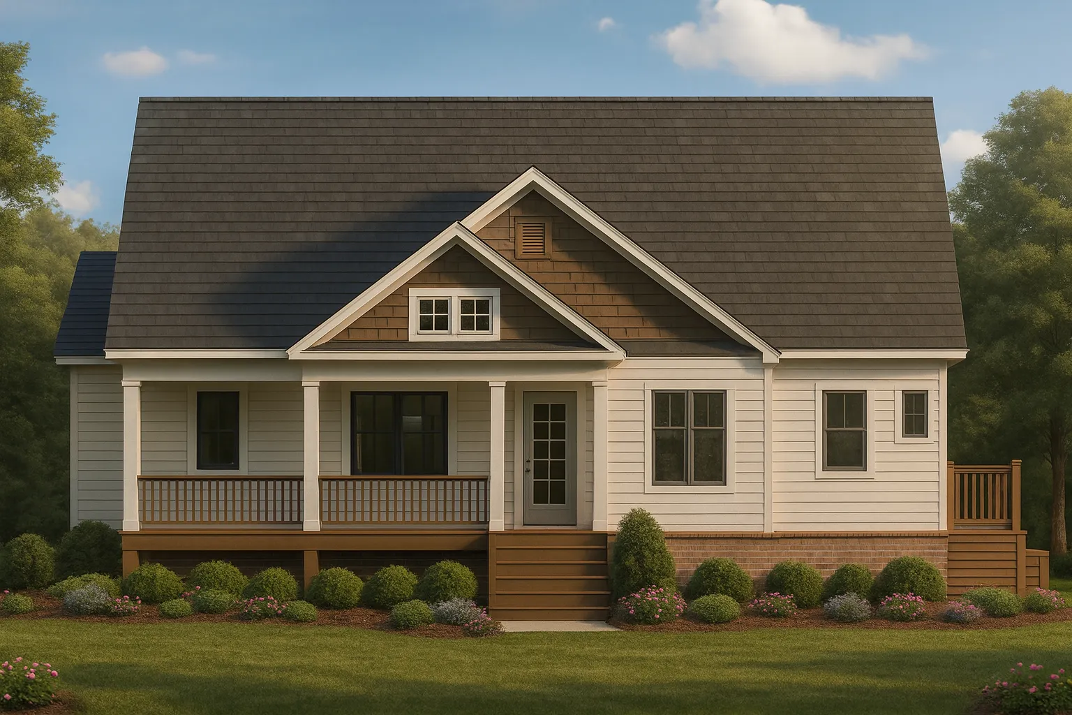 Craftsman Home Plan with 4 Bedrooms and Open Floor Design