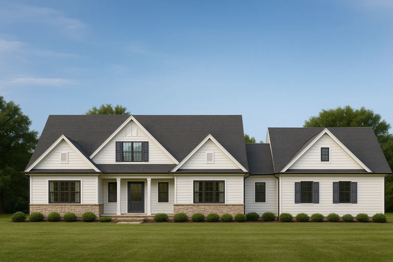 Craftsman Home Floor Plan with 4 Beds, CAD Designs & Blueprint
