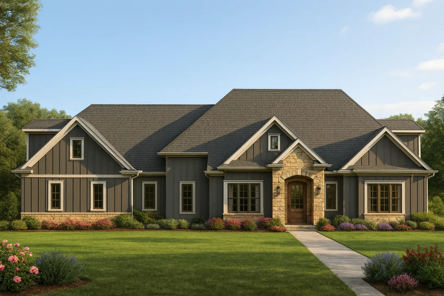IMPORTANT Make the house as realistic as possible, landscape orientation, and display entire house. Do not cut off right or left side of house!