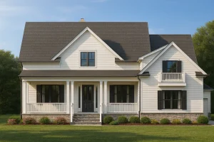 Elegant 2-Story Traditional House Plan with Bonus Room & Workshop