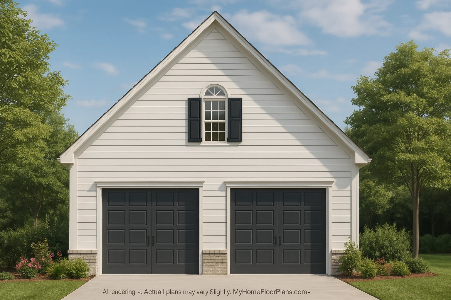 Two-Story Garage House Plan with Versatile CAD Design