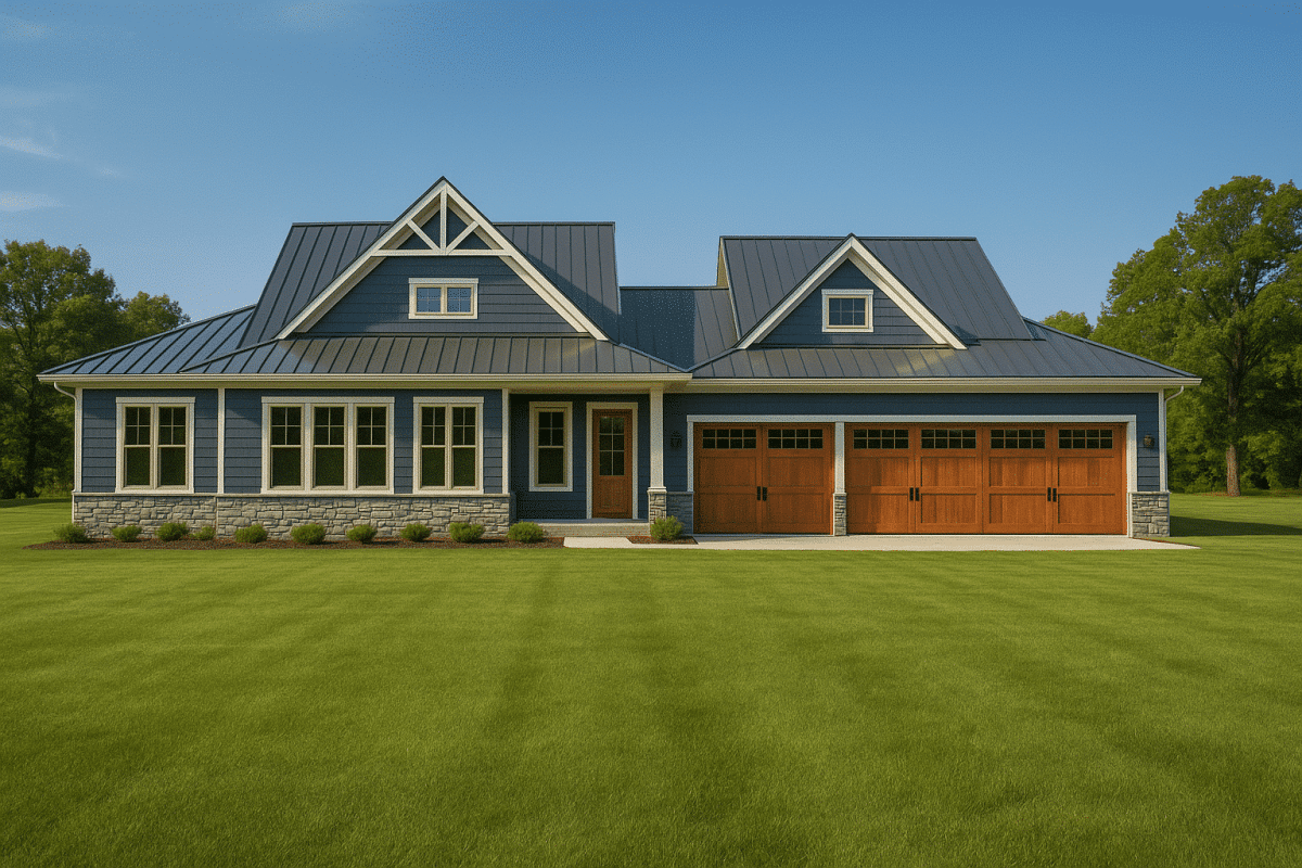 Charming 1-Story House Plan with Large Floor Plan Designs
