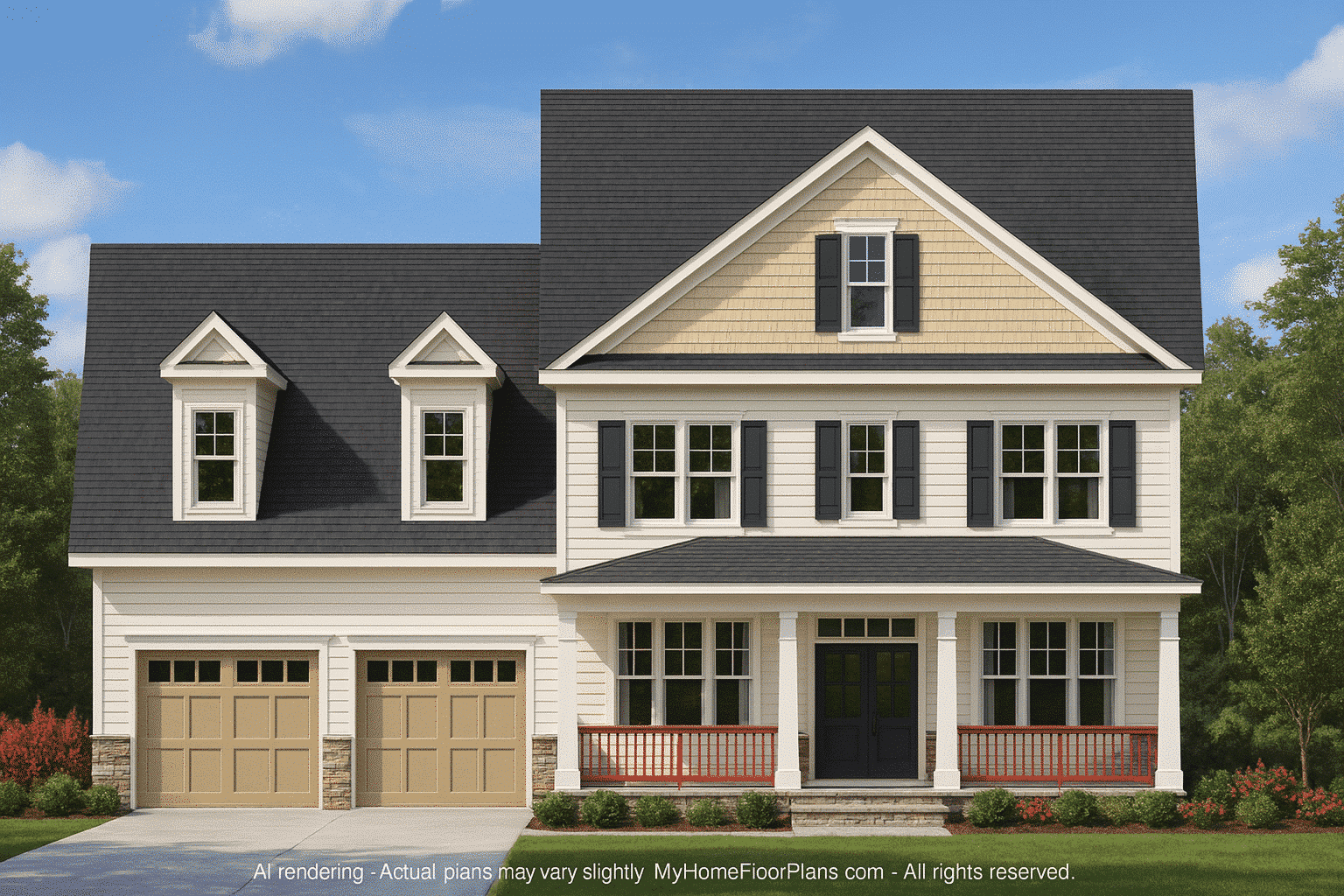 11-1065 HOUSE PLAN - Craftsman House Plan with 3 Floors and Open Floor Designs 2 Craftsman Home Plan with 3 Floors and Open Floor Designs