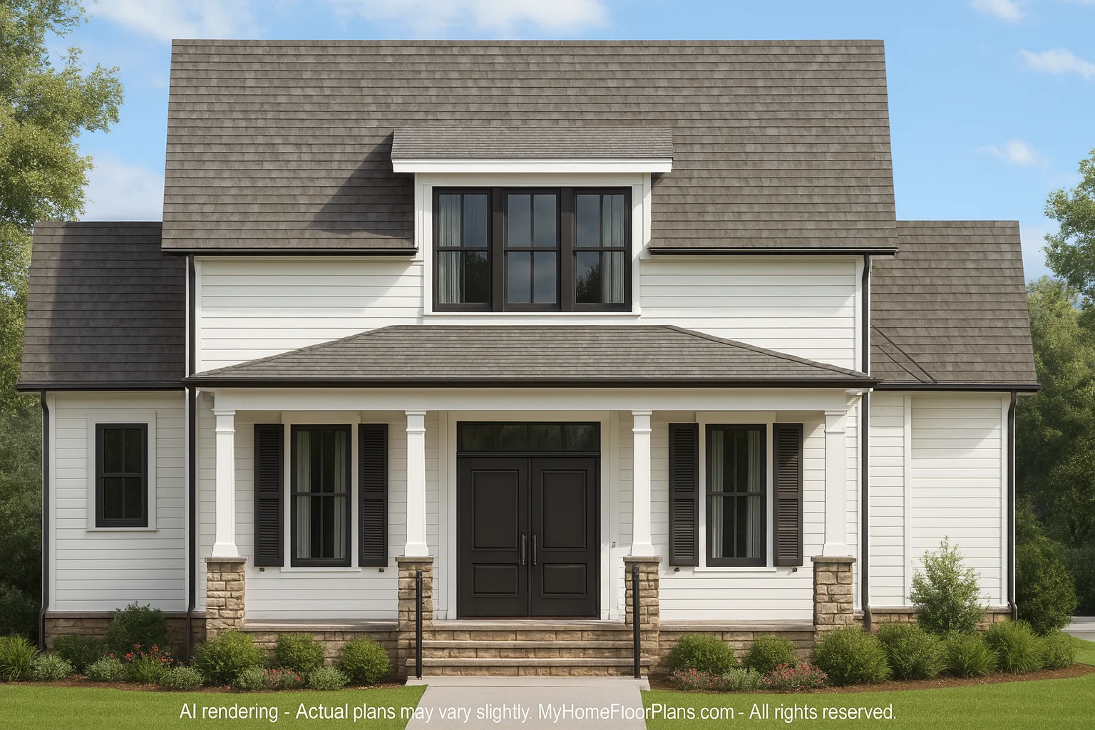 14-1731 HOUSE PLAN - Elegant 2-Story House Plan: Blueprint with CAD Designs 2 Elegant 2-Story House Plan with Traditional and Craftsman Charm