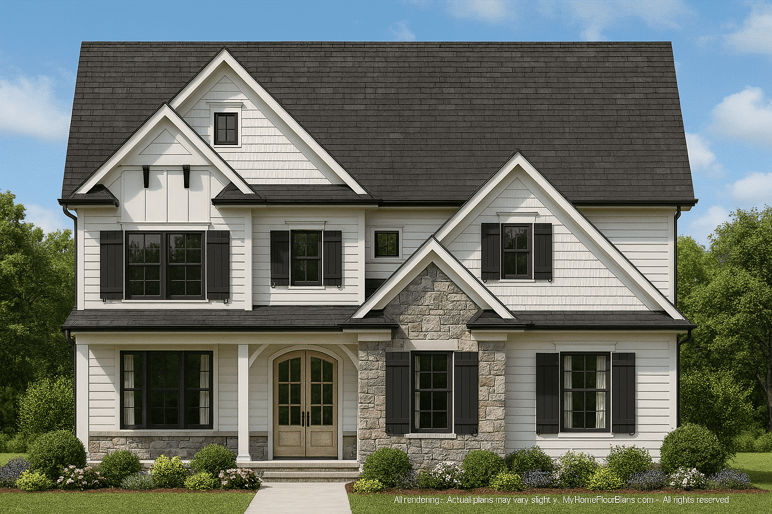 11-1522 HOUSE PLAN - Craftsman House Plan with Detailed Floor Plan and CAD Designs 2 Stunning 2.5-Story Craftsman House Plan with 4 Bedrooms & Elegant Layout