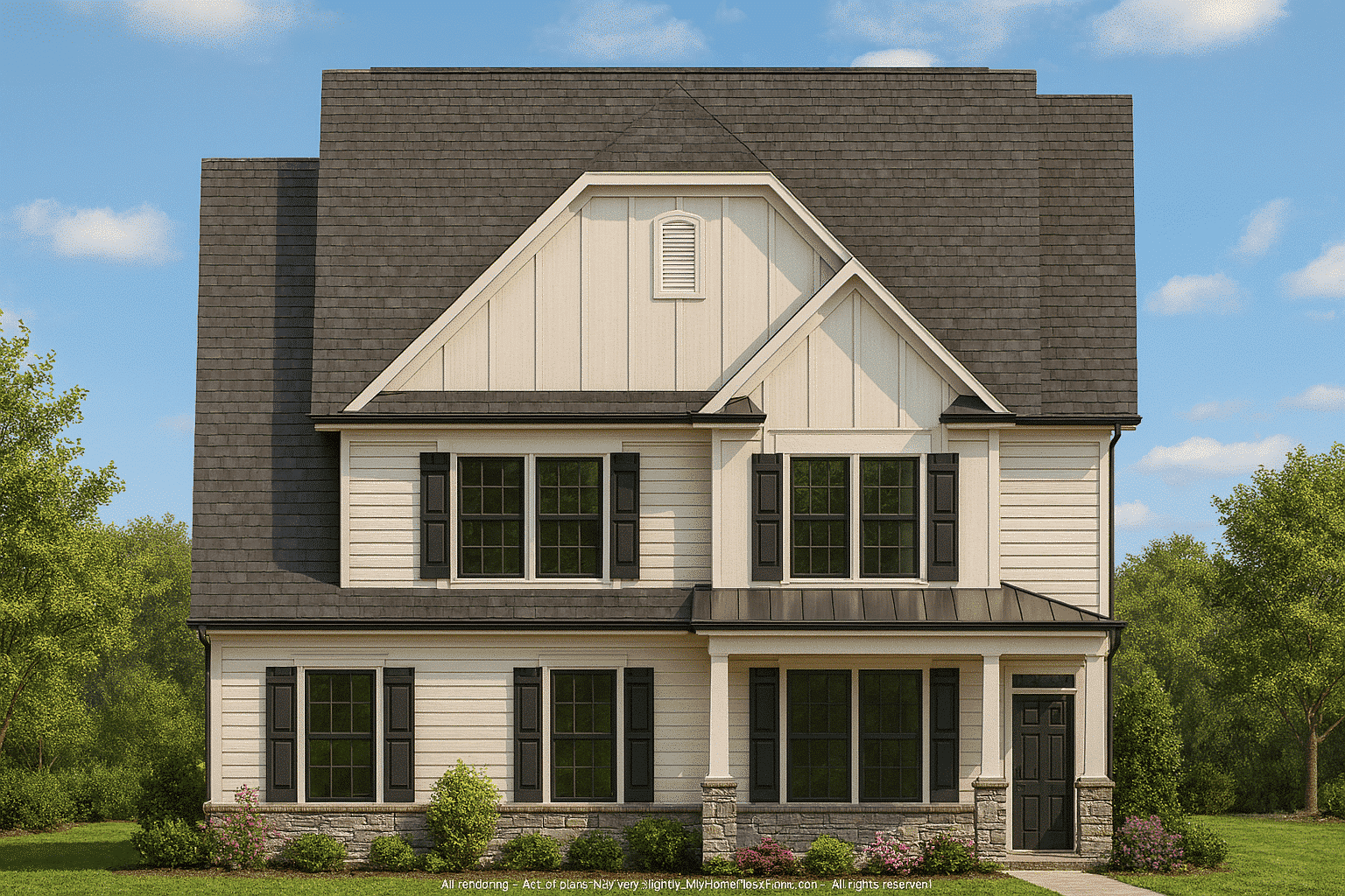 9-1756 HOUSE PLAN - 2-Story Traditional House Plan with 4 Bedrooms and Open Floor Plan 2 Beautiful 2-Story Traditional House Plan with Open Layout & Timeless Details