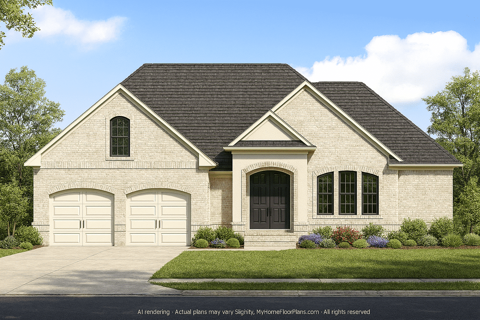 11-1241 HOUSE PLAN - Modern Suburban House Plan with Blueprint and CAD Designs 2 Modern Suburban Home Plan with Blueprint and CAD Designs