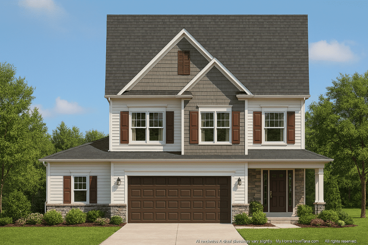 Beautiful 2-Story Craftsman Home Plan with Open Floor Design