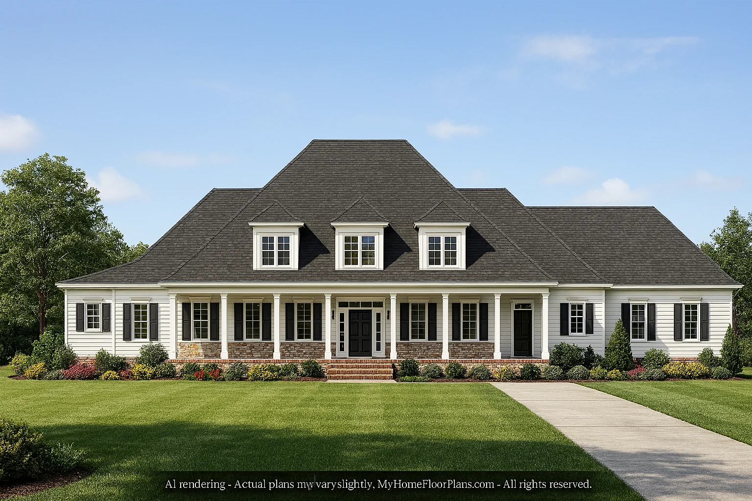 16-1171 HOUSE PLAN - Elegant Traditional House Plan with Detailed Architecture & CAD 2 Elegant Traditional Home Plan with Detailed Architecture & CAD