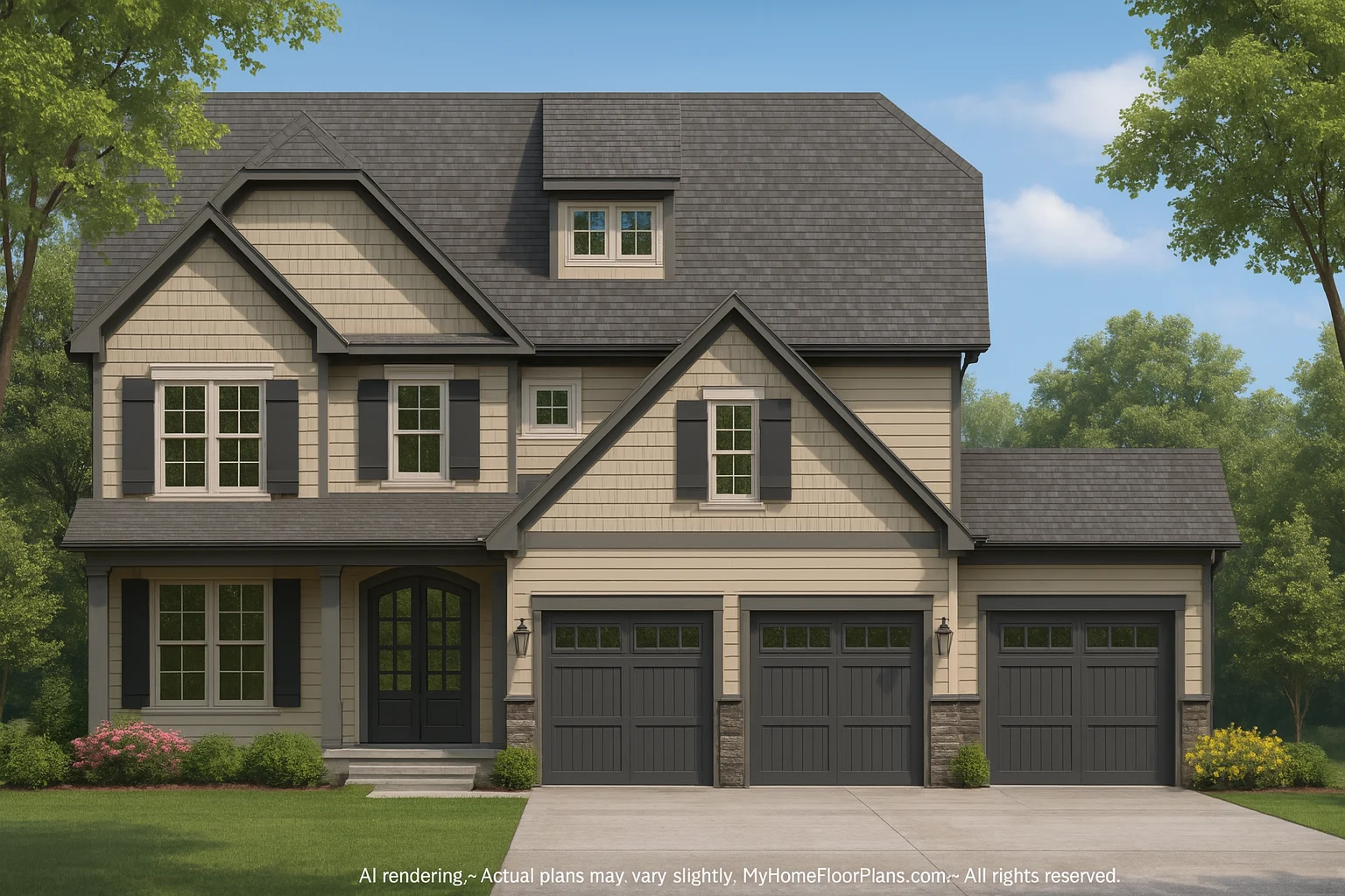 15-1316 HOUSE PLAN - Elegant Traditional Craftsman House Plan with CAD Designs 2 Elegant Traditional Craftsman Home Plan with CAD Designs