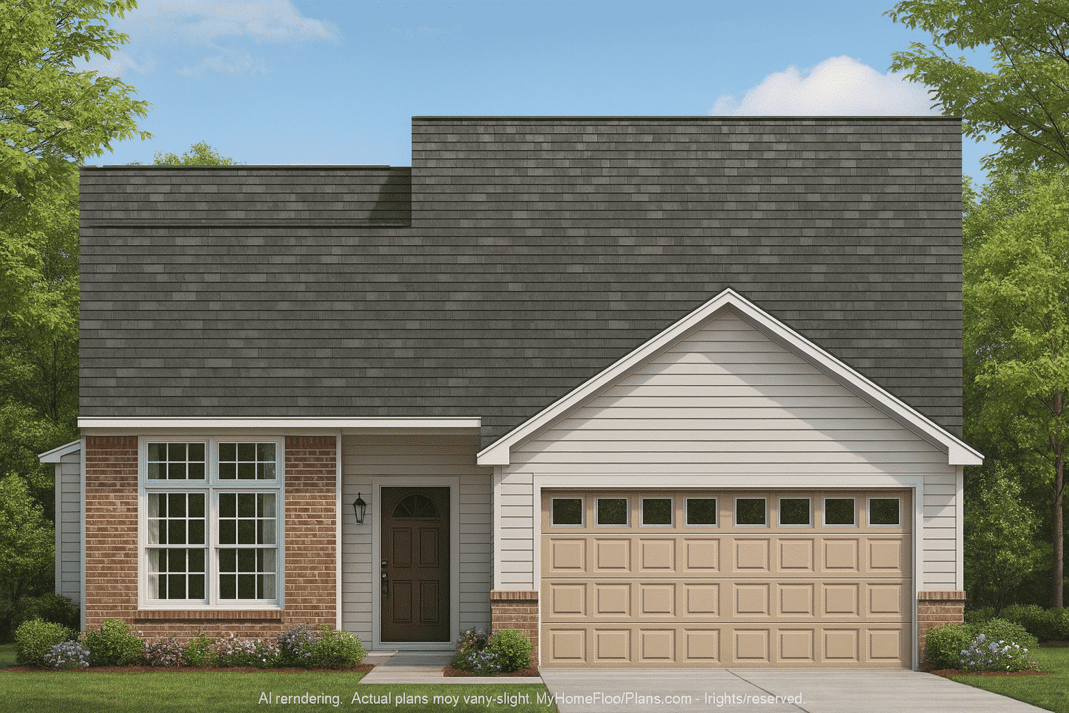 9-1449 HOUSE PLAN - Traditional Home Plan - 4-Bed, 2.5-Bath, 2,150 SF 2 Modern Suburban House Plan with 2 Stories and Open Floor Layout
