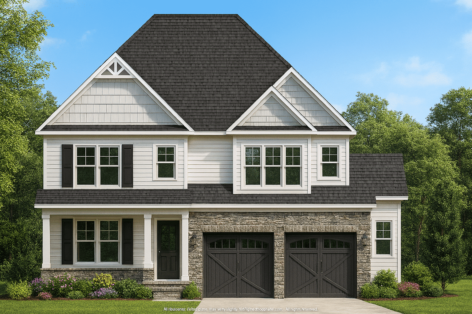 10-1826 HOUSE PLAN - Spacious House Plan with CAD Floor Designs and Blueprint 2 Spacious 2-Story House Plan with Craftsman Flair & CAD Blueprints